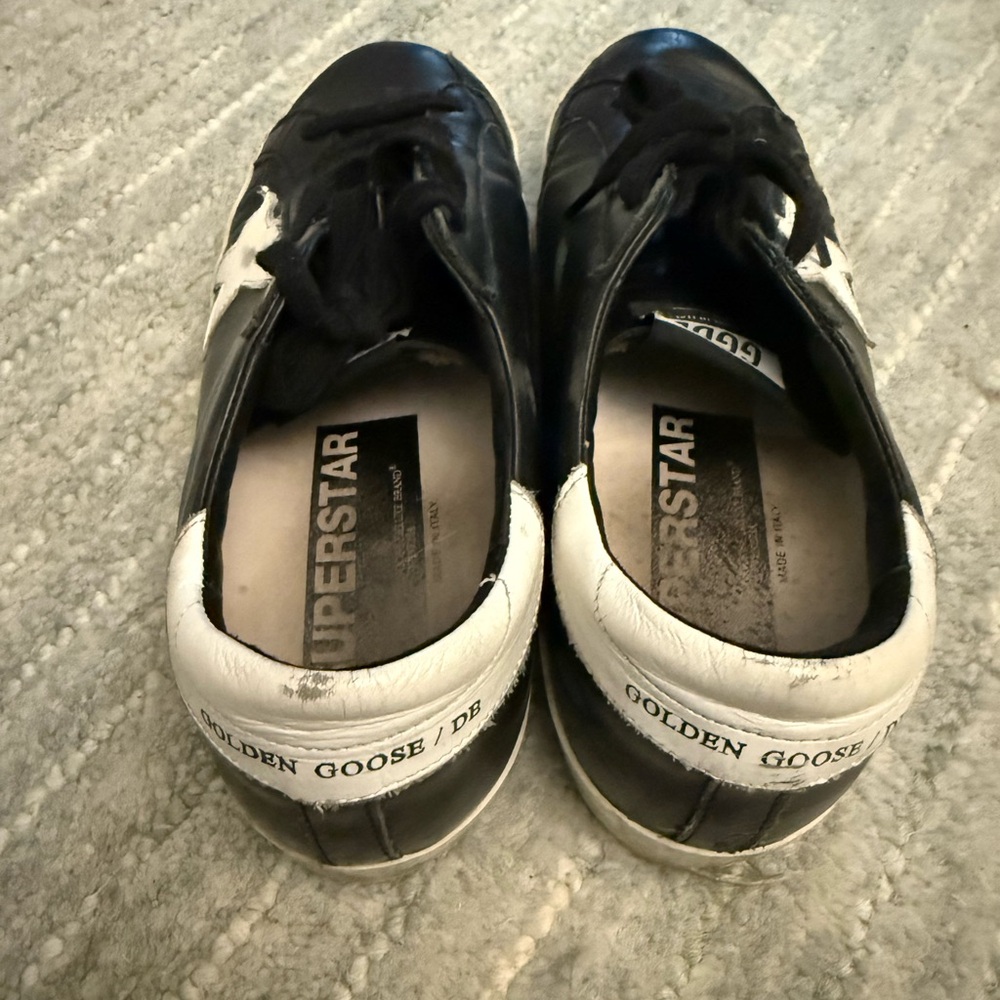 Golden Goose Black Superstar Sneakers - Picture 2 of 5